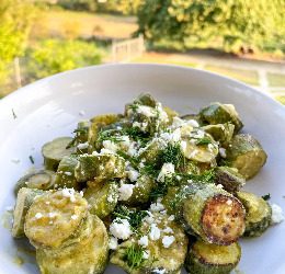 Dovlecei fierti cu oregano