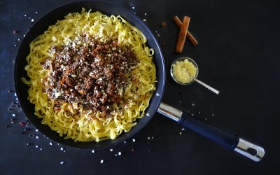 Spaghete cu carne tocata