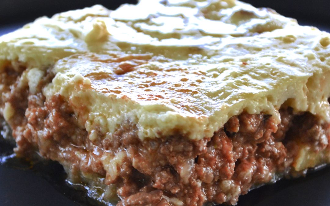 Musaca cu dovlecei și cartof dulce