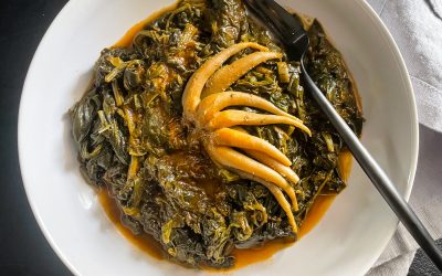 Sepie cu spanac si marar