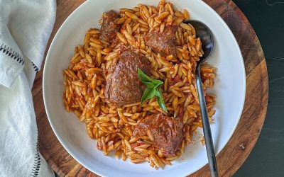 Youvetsi de vita cu paste