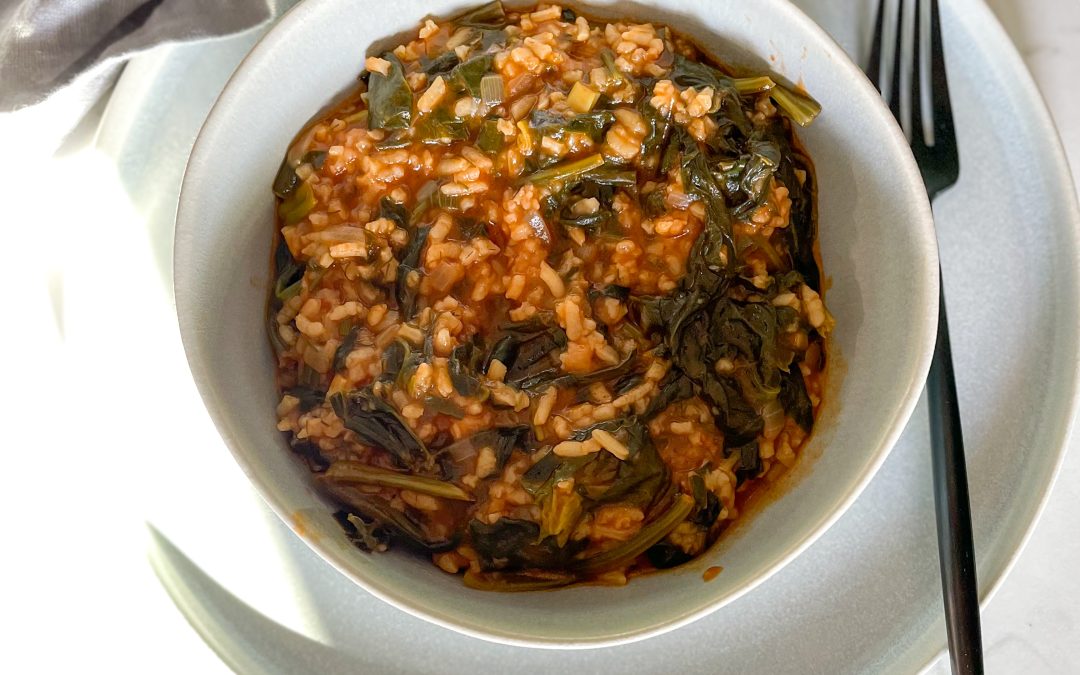 Spanac cu orez si marar