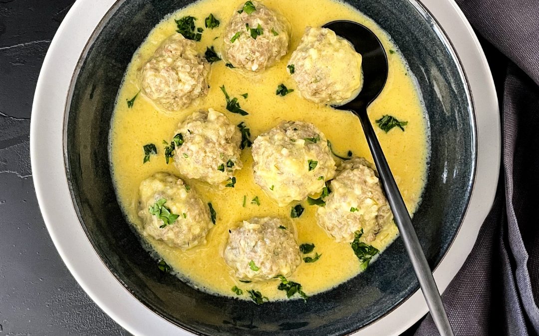 Perisoare drese cu ou si lamaie low FODMAP